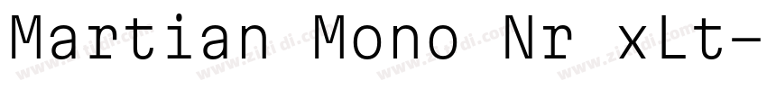Martian Mono Nr xLt字体转换